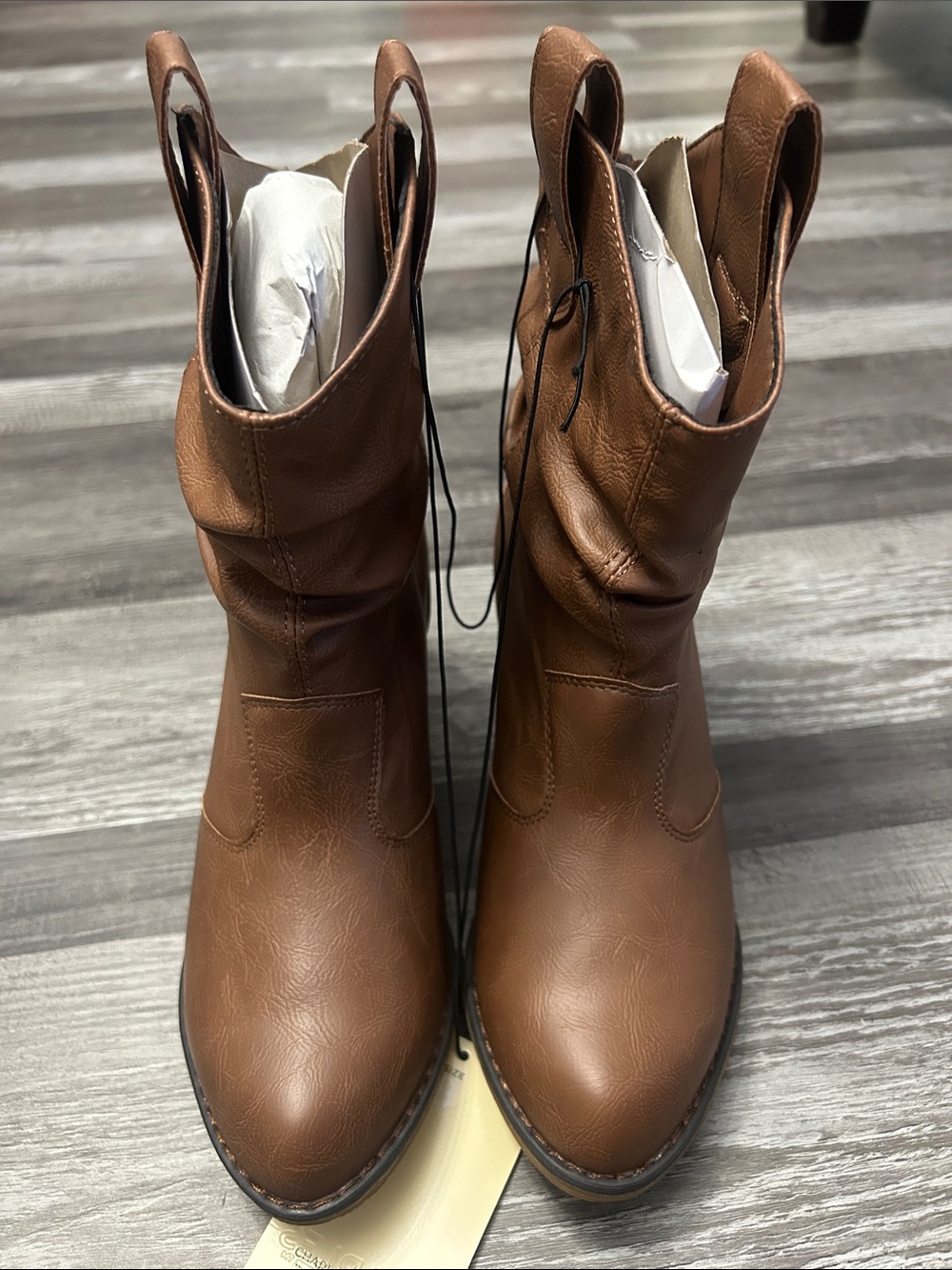 Charles Albert Brown Mid-Calf Boots